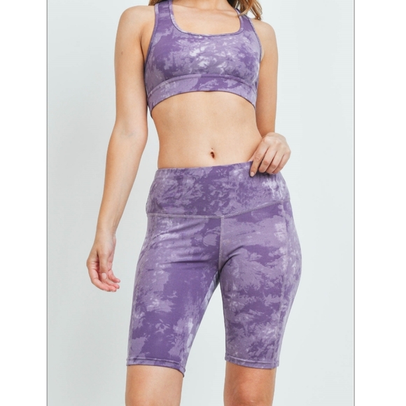 IT MRINO Purple Tie Dyed Athleisure Set - Picture 2 of 5
